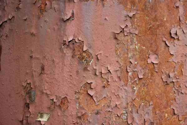 Rostig Bemalte Wand Hintergrund Nahaufnahme — Stockfoto