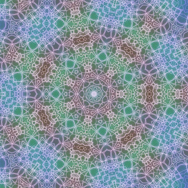 Seamless Kaleidoscope Mandala Abstract Background View — Stock Photo, Image