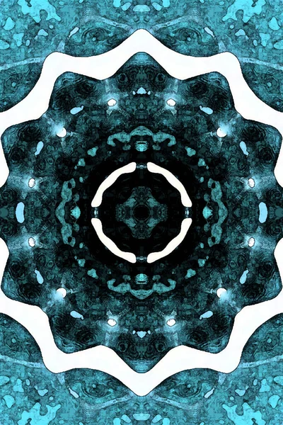 Kusursuz kaleydoskop, mandala soyut arkaplan görünümü