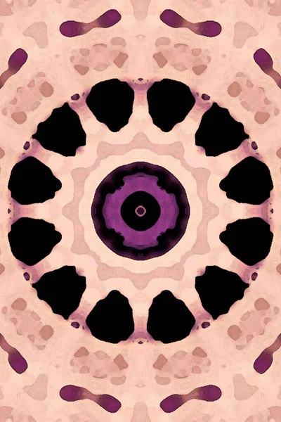 Kusursuz kaleydoskop, mandala soyut arkaplan görünümü