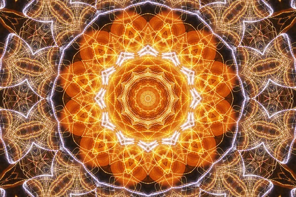 Kusursuz kaleydoskop, mandala soyut arkaplan görünümü