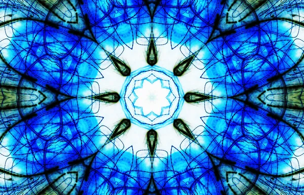 Kusursuz kaleydoskop, mandala soyut arkaplan görünümü