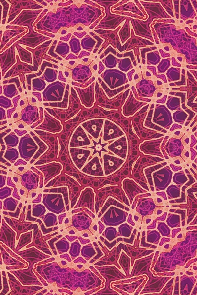Kusursuz kaleydoskop, mandala soyut arkaplan görünümü