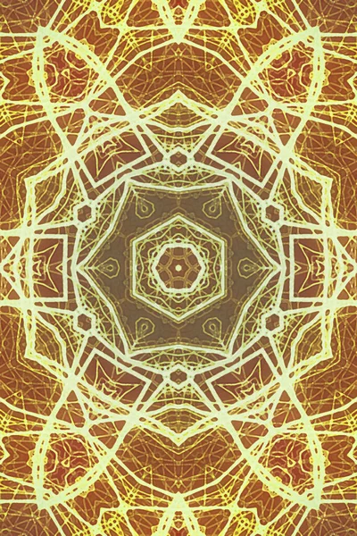 Kusursuz kaleydoskop, mandala soyut arkaplan görünümü