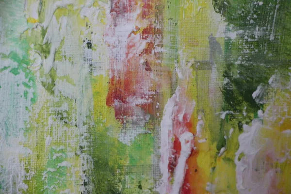 Üzerine boya sıçramış tuval. Yakından bak. 