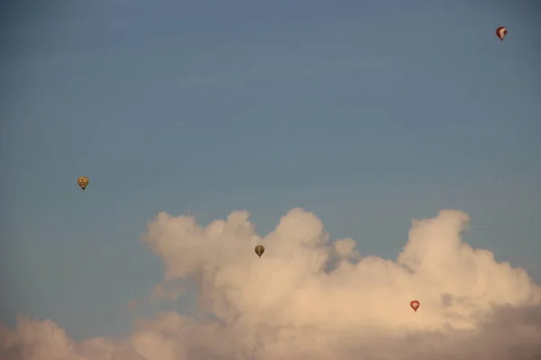 Balões Quente Vista Céu — Fotografia de Stock