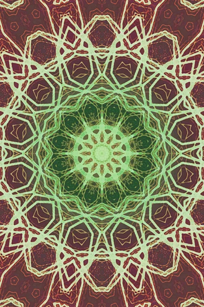 Kusursuz kaleydoskop, mandala soyut arkaplan görünümü