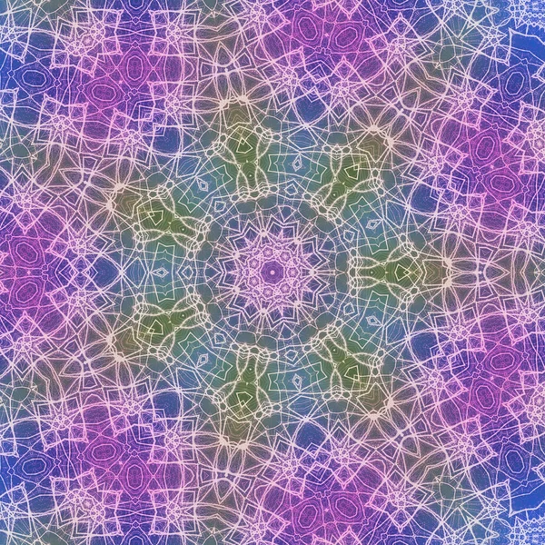 Kusursuz kaleydoskop, mandala soyut arkaplan görünümü