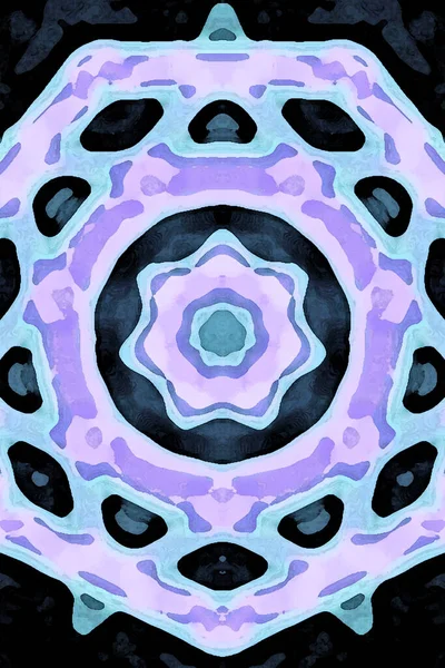 Kusursuz kaleydoskop, mandala soyut arkaplan görünümü
