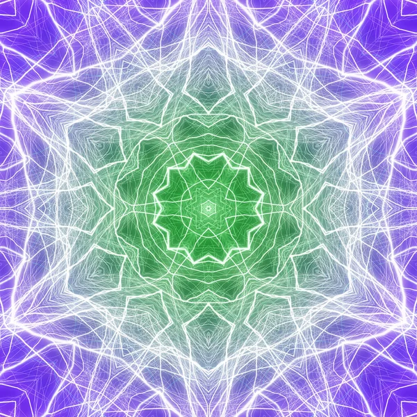 Seamless Kaleidoscope Mandala Abstract Background View — Stock Photo, Image