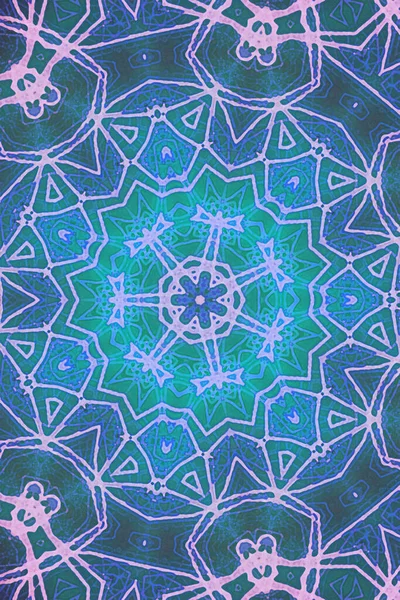 Kusursuz kaleydoskop, mandala soyut arkaplan görünümü