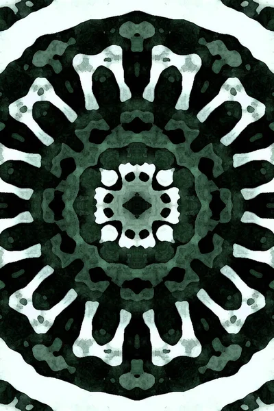 Kusursuz kaleydoskop, mandala soyut arkaplan görünümü