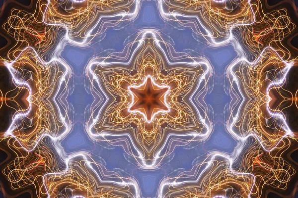 Kusursuz kaleydoskop, mandala soyut arkaplan görünümü