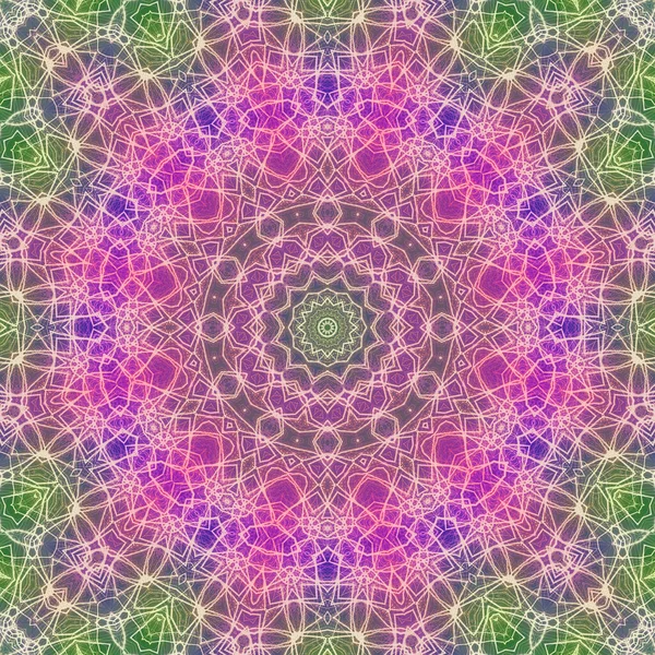 Kusursuz kaleydoskop, mandala soyut arkaplan görünümü