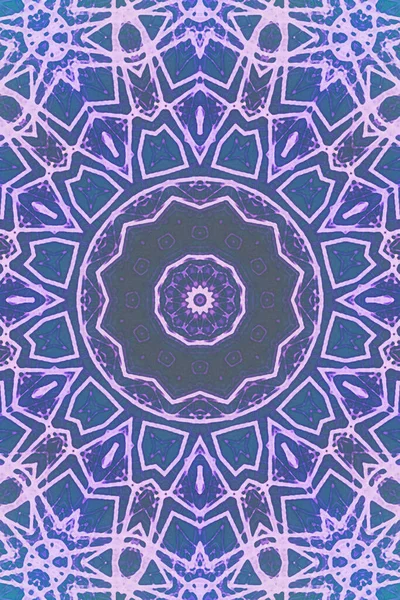 Kusursuz kaleydoskop, mandala soyut arkaplan görünümü