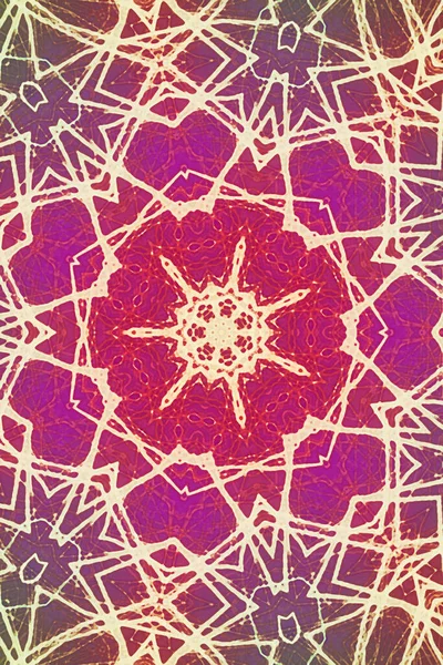 Kusursuz kaleydoskop, mandala soyut arkaplan görünümü