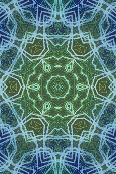 Kusursuz kaleydoskop, mandala soyut arkaplan görünümü