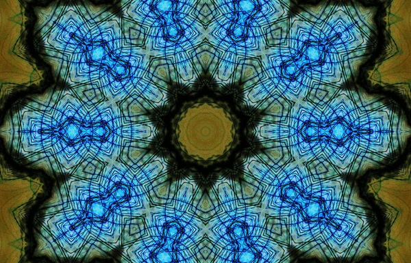 Caleidoscopio Inconsútil Vista Fondo Abstracta Mandala —  Fotos de Stock