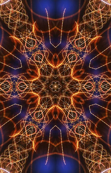 Mandala Abstracta Vista Fondo — Foto de Stock