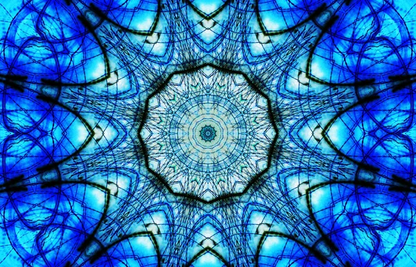 Kusursuz kaleydoskop, mandala soyut arkaplan görünümü