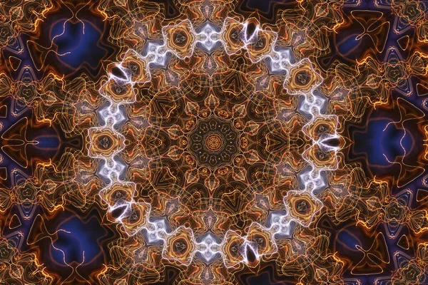 Seamless Kaleidoscope Mandala Abstract Background View — Stock Photo, Image