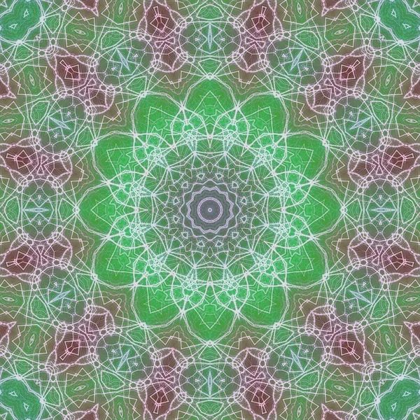 Kusursuz kaleydoskop, mandala soyut arkaplan görünümü