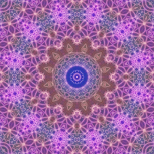 Naadloze Caleidoscoop Mandala Abstracte Achtergrond Uitzicht — Stockfoto