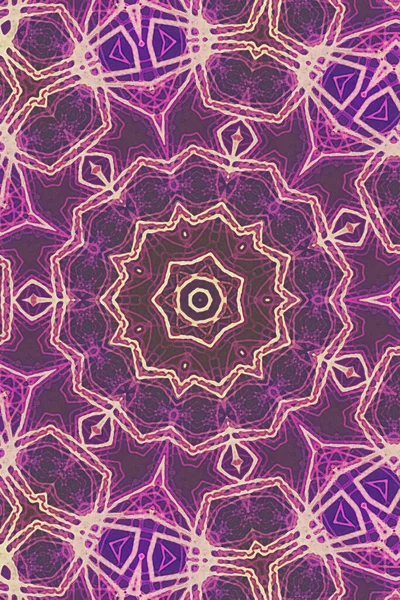 Kusursuz kaleydoskop, mandala soyut arkaplan görünümü