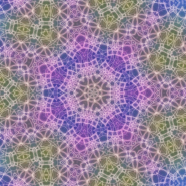 Kusursuz kaleydoskop, mandala soyut arkaplan görünümü