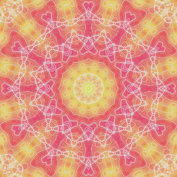 Kusursuz kaleydoskop, mandala soyut arkaplan görünümü