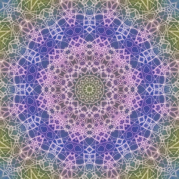 Kusursuz kaleydoskop, mandala soyut arkaplan görünümü