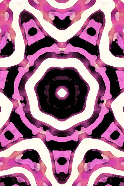 Kusursuz kaleydoskop, mandala soyut arkaplan görünümü