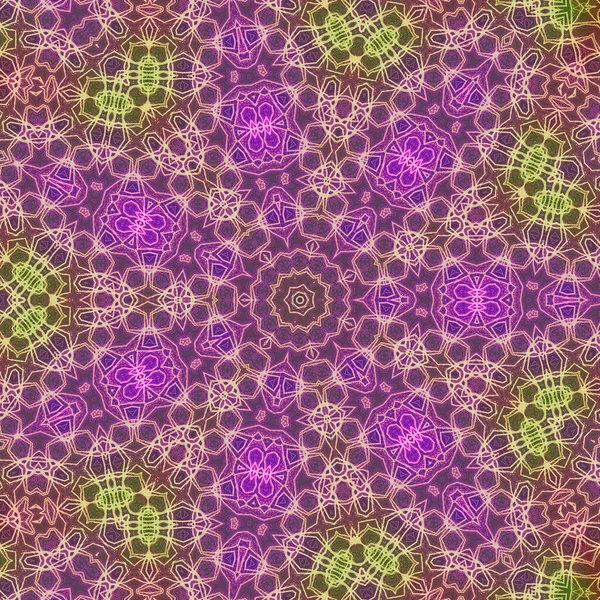 Kusursuz kaleydoskop, mandala soyut arkaplan görünümü