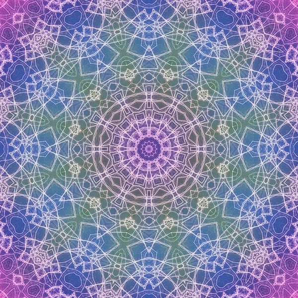 Kusursuz kaleydoskop, mandala soyut arkaplan görünümü