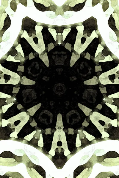 Kusursuz kaleydoskop, mandala soyut arkaplan görünümü