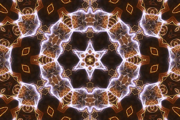 Kusursuz kaleydoskop, mandala soyut arkaplan görünümü