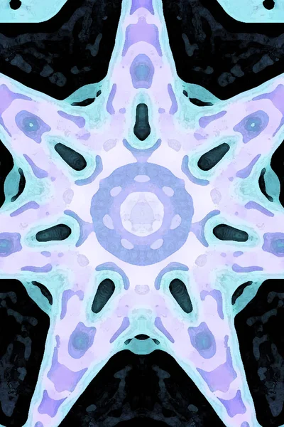 Kusursuz kaleydoskop, mandala soyut arkaplan görünümü