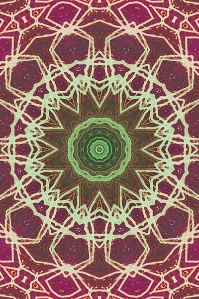 Kusursuz kaleydoskop, mandala soyut arkaplan görünümü