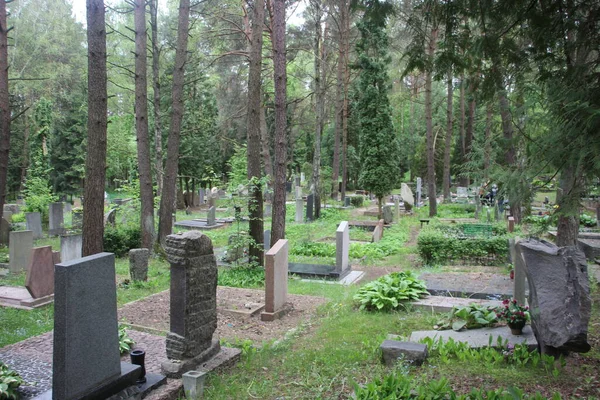 Antigua Vista Del Cementerio Concepto Vida Muerte —  Fotos de Stock