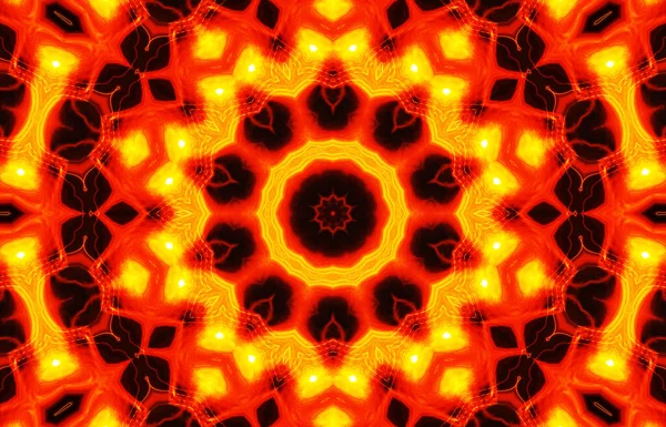 Kusursuz kaleydoskop, mandala soyut arkaplan görünümü