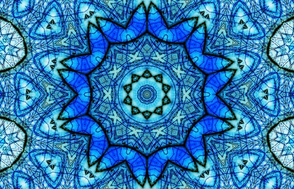 Kusursuz kaleydoskop, mandala soyut arkaplan görünümü