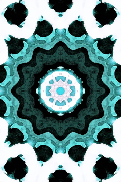 Kusursuz kaleydoskop, mandala soyut arkaplan görünümü