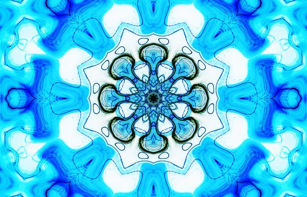 Kusursuz kaleydoskop, mandala soyut arkaplan görünümü