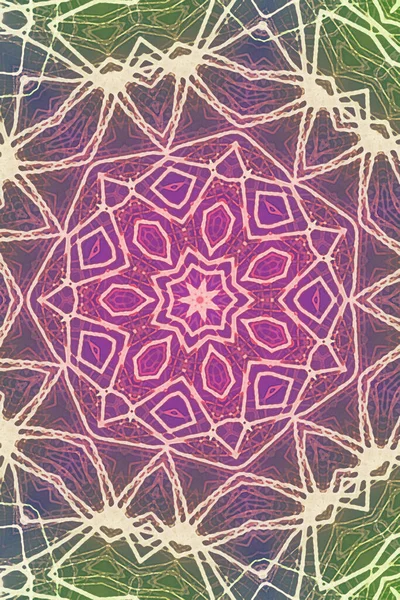 Kusursuz kaleydoskop, mandala soyut arkaplan görünümü