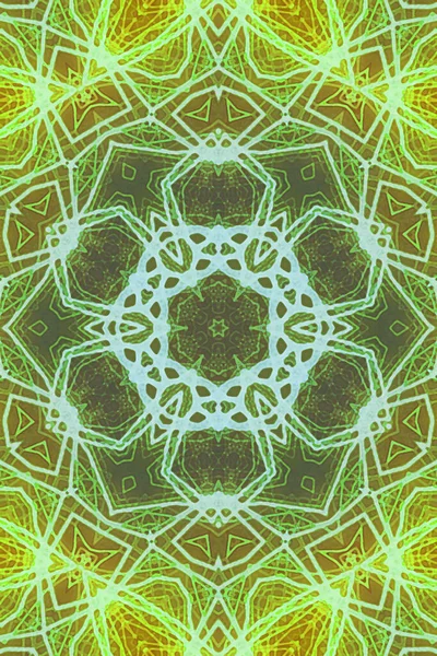 Kusursuz kaleydoskop, mandala soyut arkaplan görünümü