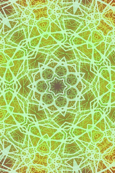 Naadloze Caleidoscoop Mandala Abstracte Achtergrond Uitzicht — Stockfoto