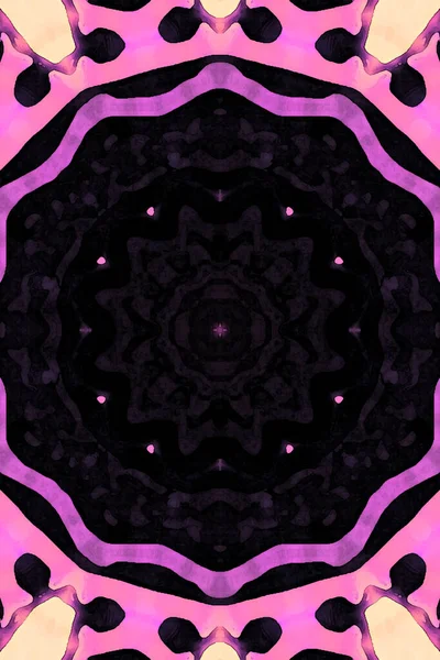 Kusursuz kaleydoskop, mandala soyut arkaplan görünümü