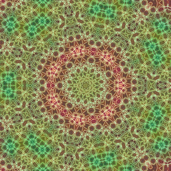 Kusursuz kaleydoskop, mandala soyut arkaplan görünümü