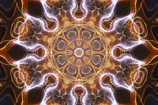 Безшовний Калейдоскоп Мандала Абстрактний Вид Тло — стокове фото
