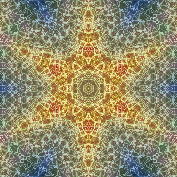 Kusursuz kaleydoskop, mandala soyut arkaplan görünümü